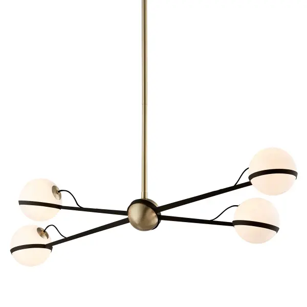 Ace Four Light Island Pendant in Textured Bronze