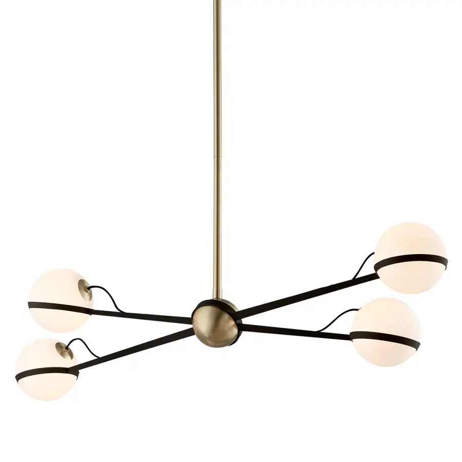 Ace Four Light Island Pendant in Textured Bronze