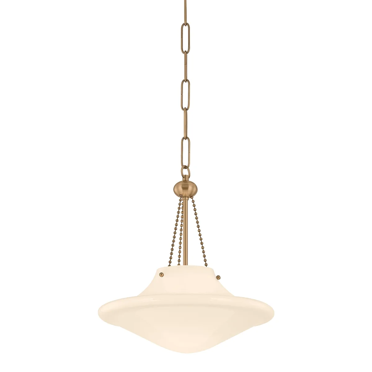 Era One Light Pendant in Patina Brass