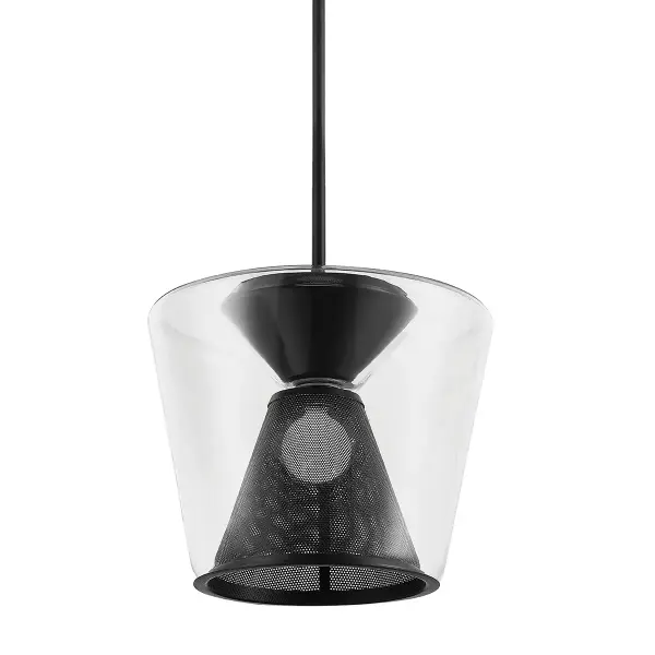 The Berlin pendant combines artisanal hand-worked iron with clean industrial styling. Its compact 15.5" diameter makes it ideal for smaller spaces, while the soft black finish adds modern sophistication without overwhelming the room.