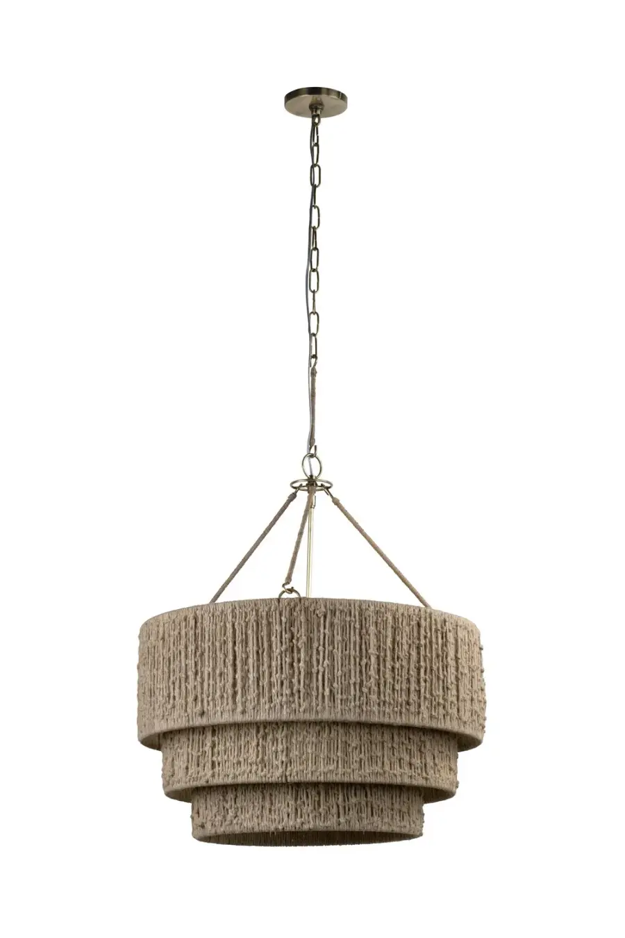 Reza One Light Chandelier in Patina Brass