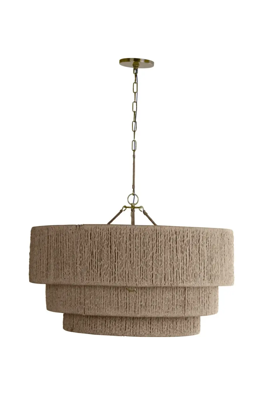 Reza One Light Chandelier in Patina Brass