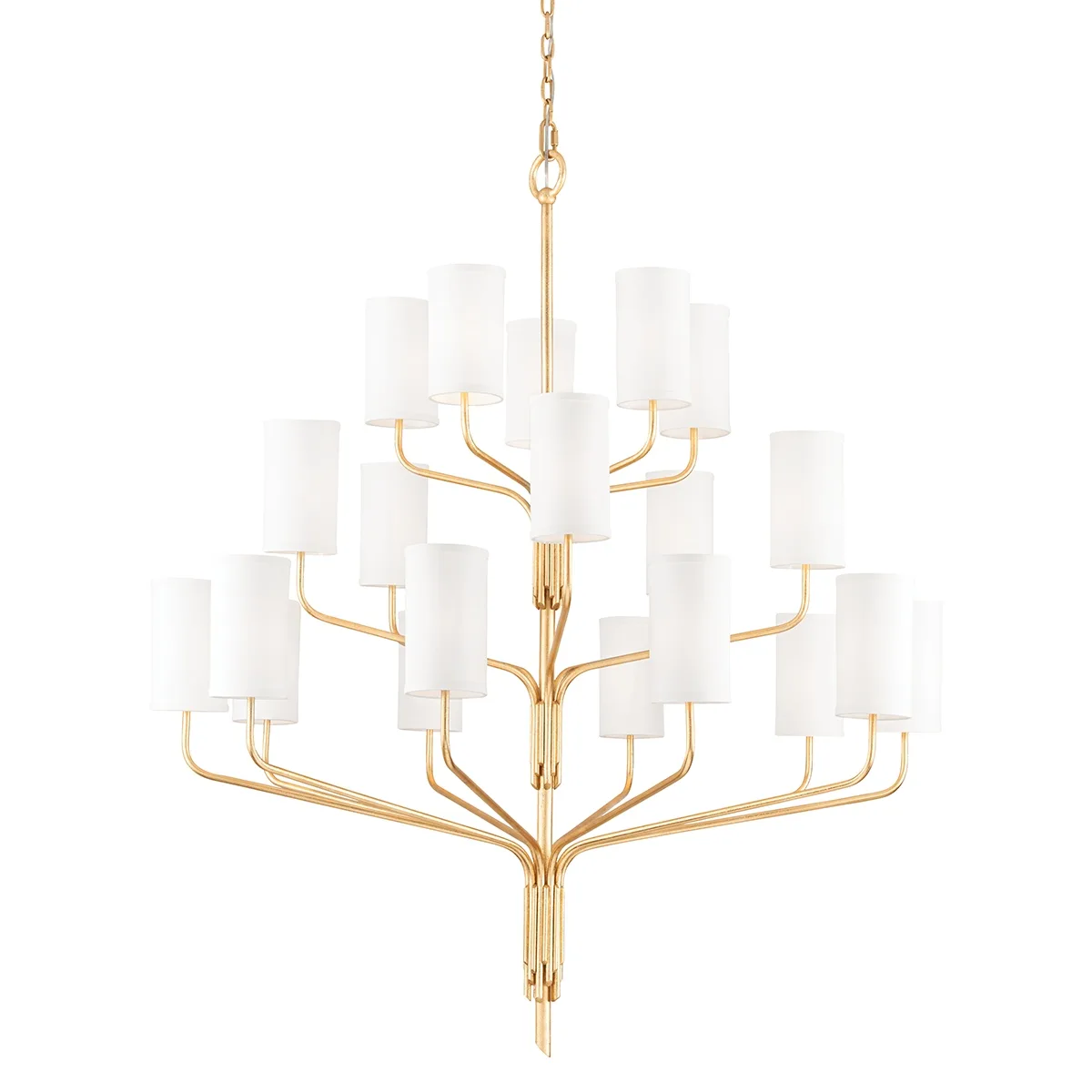 Juniper 20-Light Chandelier in Gold Leaf