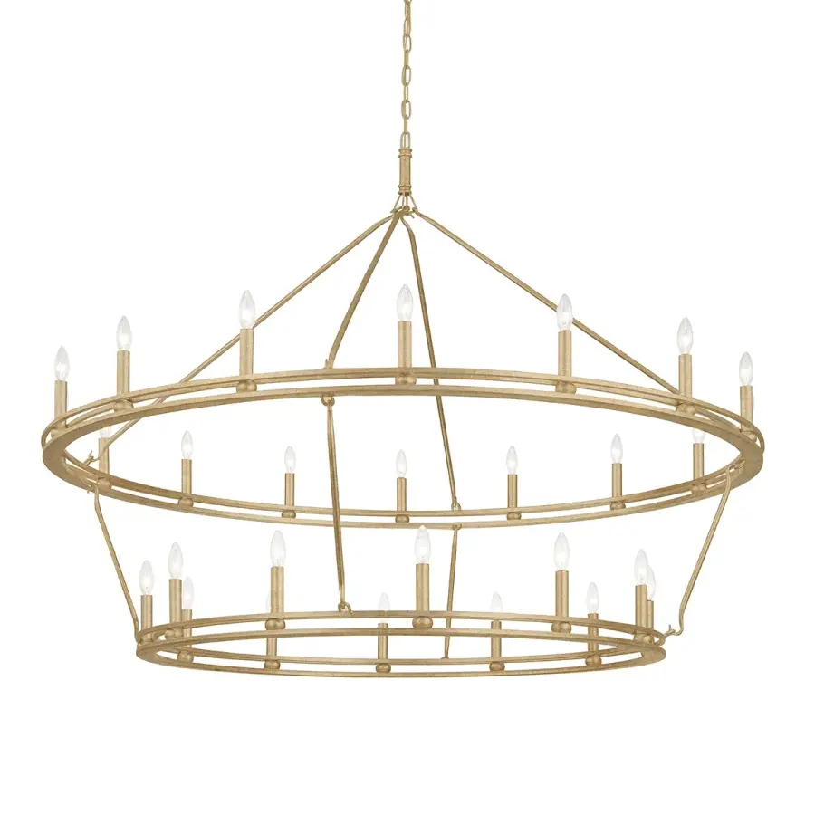 Sutton 28-Light Grand Chandelier in Champagne Leaf