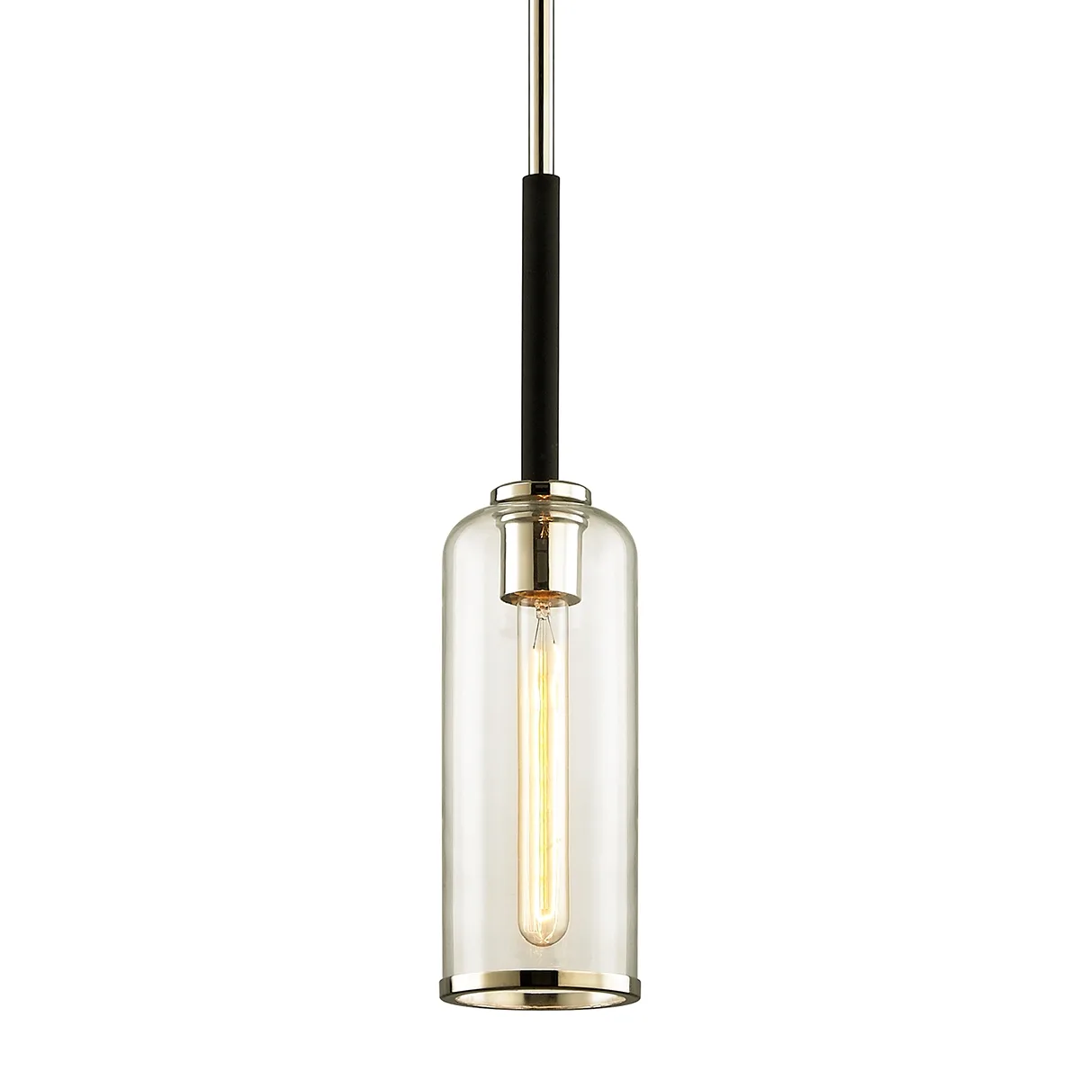 Aeon One Light Pendant in Textured Black