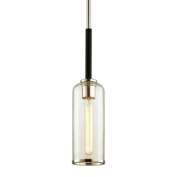 Aeon One Light Pendant in Textured Black
