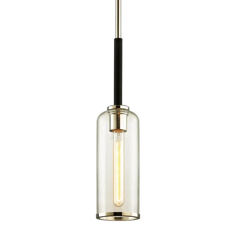 Aeon One Light Pendant in Textured Black