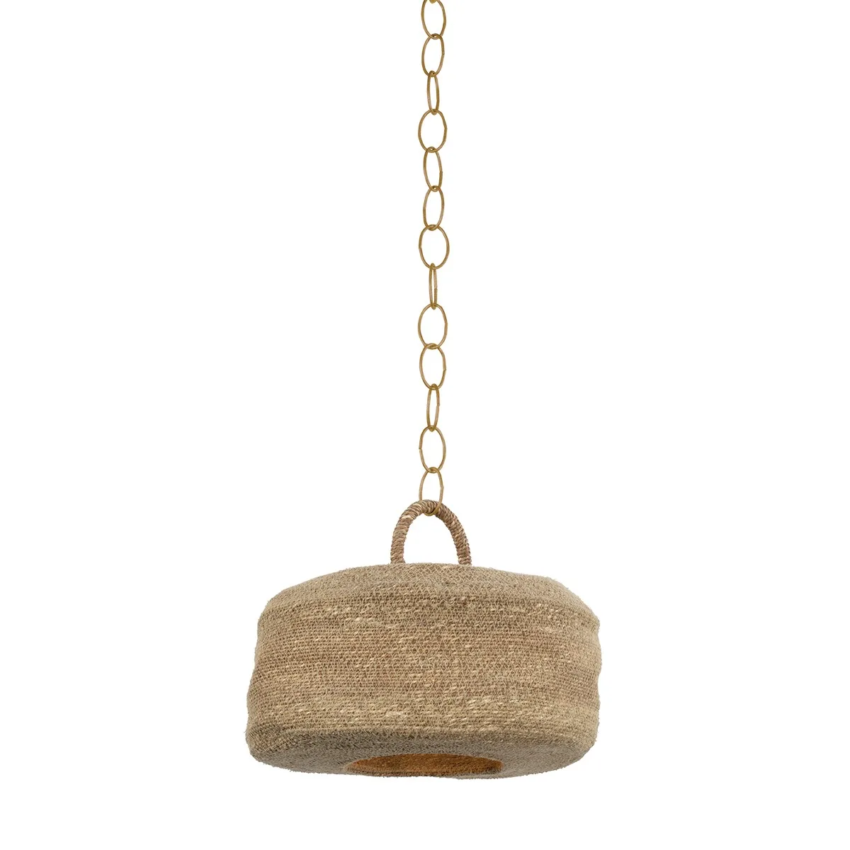 Ferrando One Light Pendant in Patina Brass