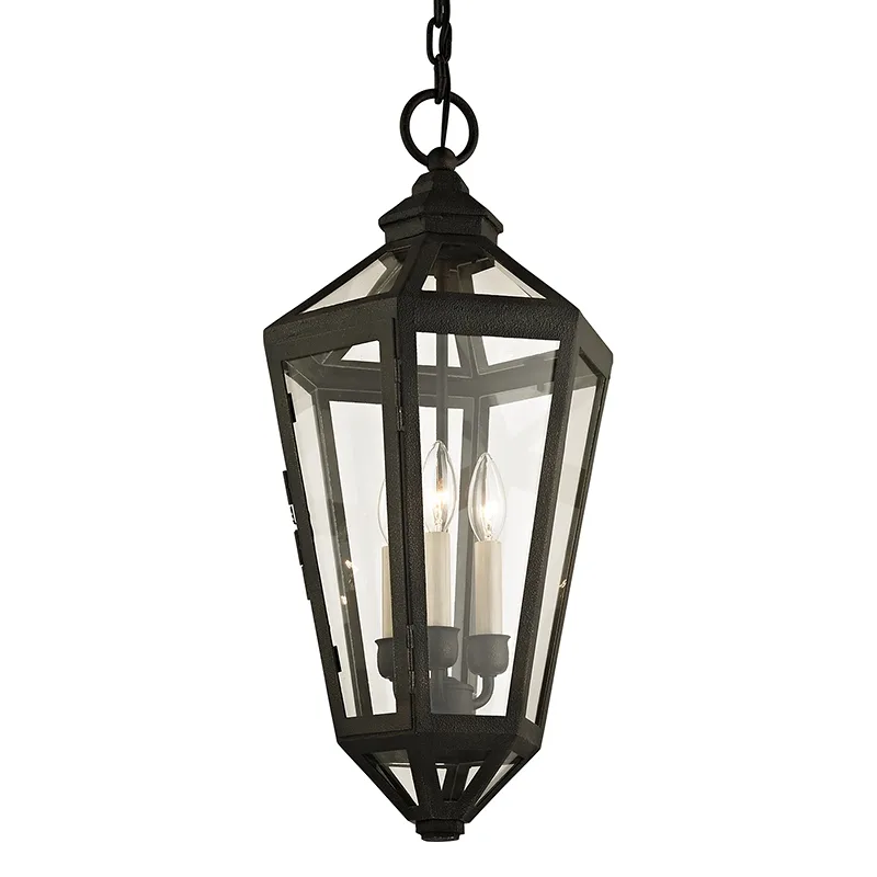 Calabasas Three Light Outdoor Pendant in Vintage Bronze