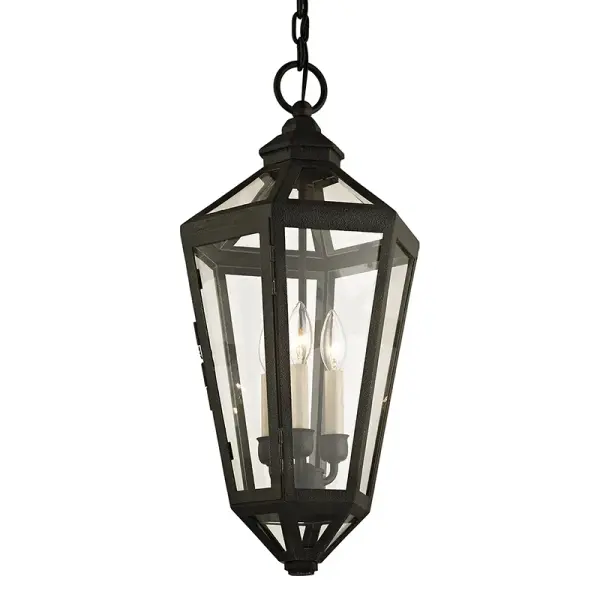Calabasas Three Light Outdoor Pendant in Vintage Bronze