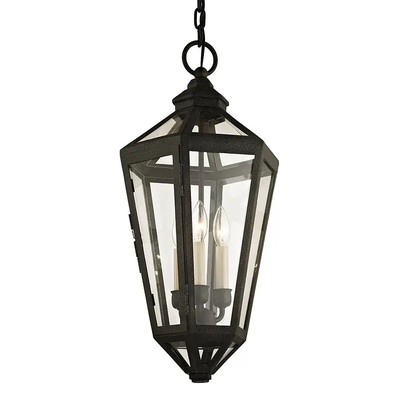Calabasas Three Light Outdoor Pendant in Vintage Bronze
