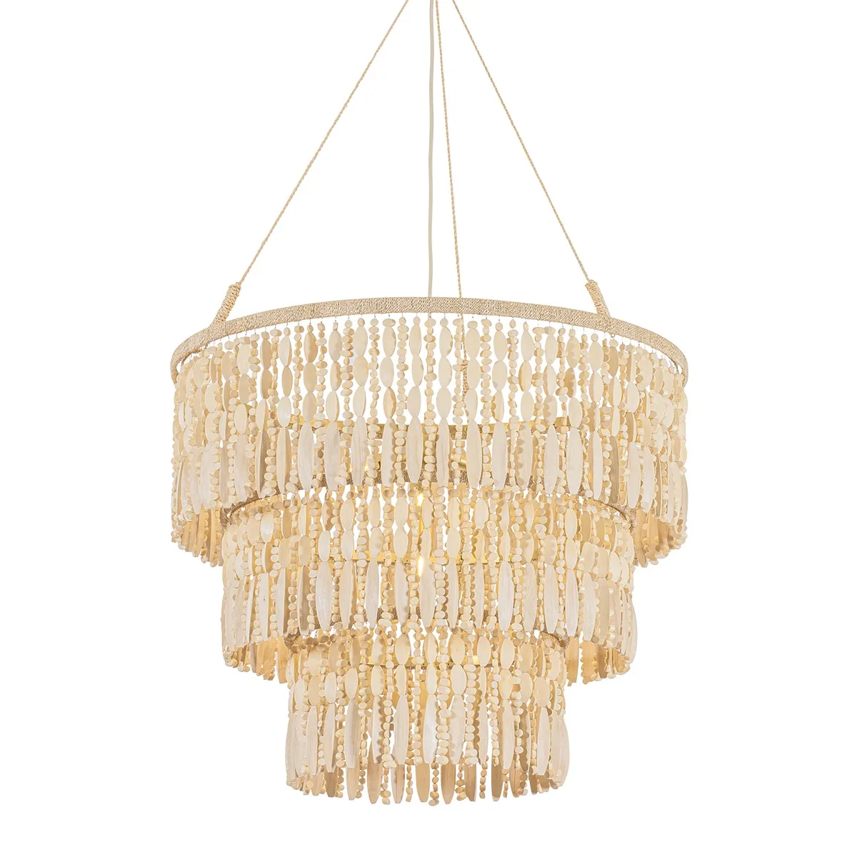 Ben Four Light Pendant in Vintage Gold Leaf