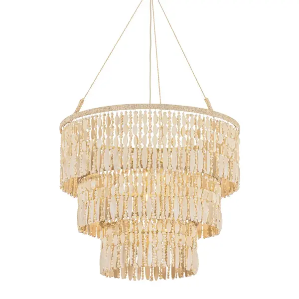 Ben Four Light Pendant in Vintage Gold Leaf