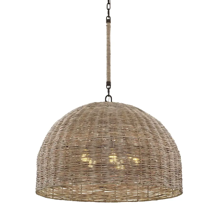 Huxley Five Light Chandelier in Tidepool Bronze