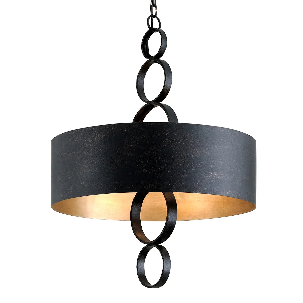 Rivington Six Light Chandelier in Charred Copper