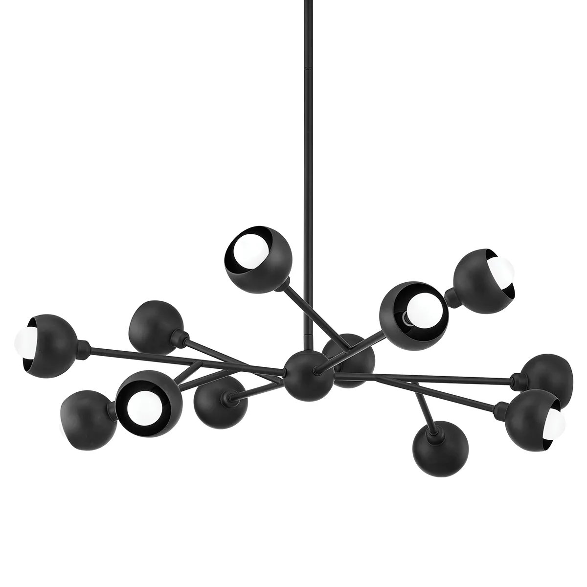 Colt 12-Light Chandelier in Soft Black