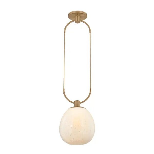 Jove One Light Pendant in Patina Brass