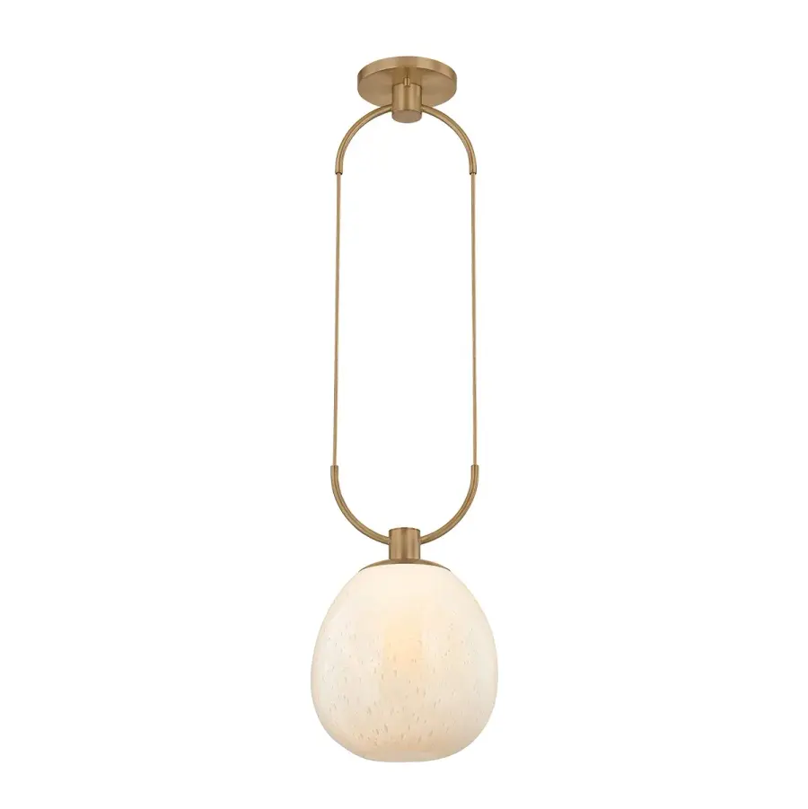 Jove One Light Pendant in Patina Brass