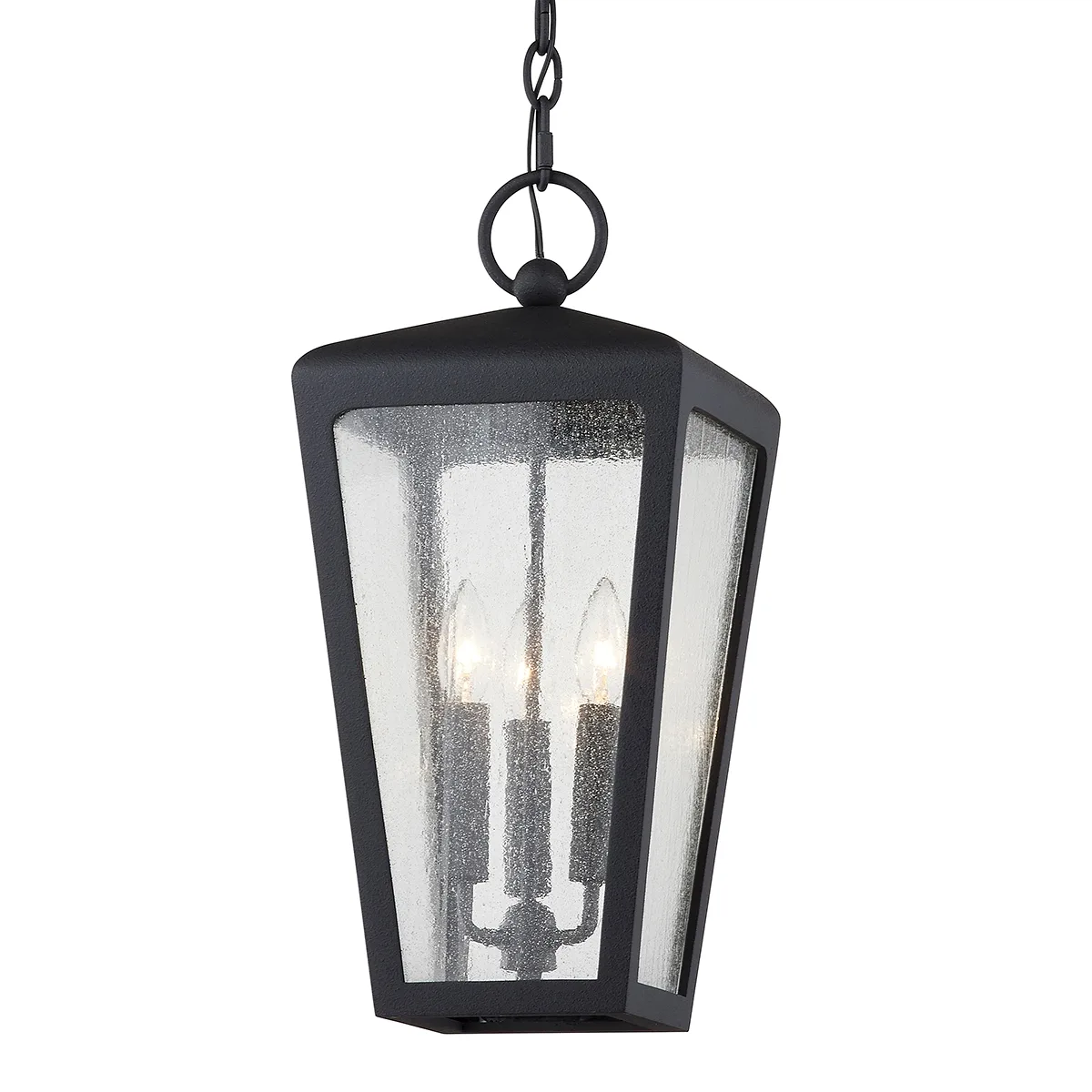 Mariden Three Light Hanger in Textured Iron