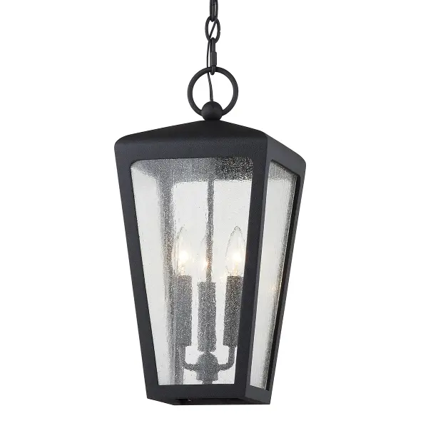 Mariden Three Light Hanger in Textured Iron