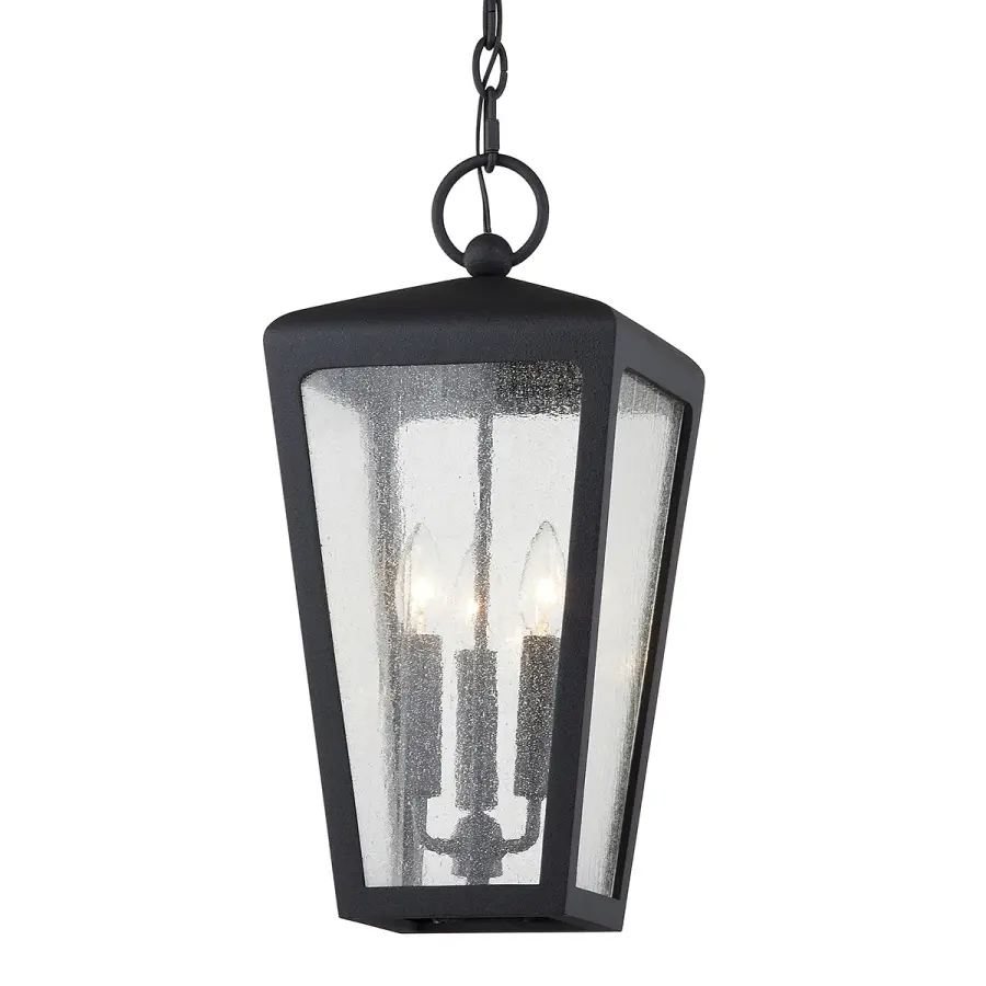 Mariden Three Light Hanger in Textured Iron