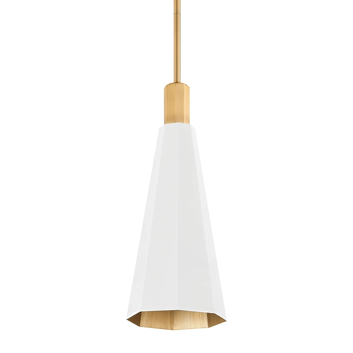 Huntley One Light Pendant in Patina Brass