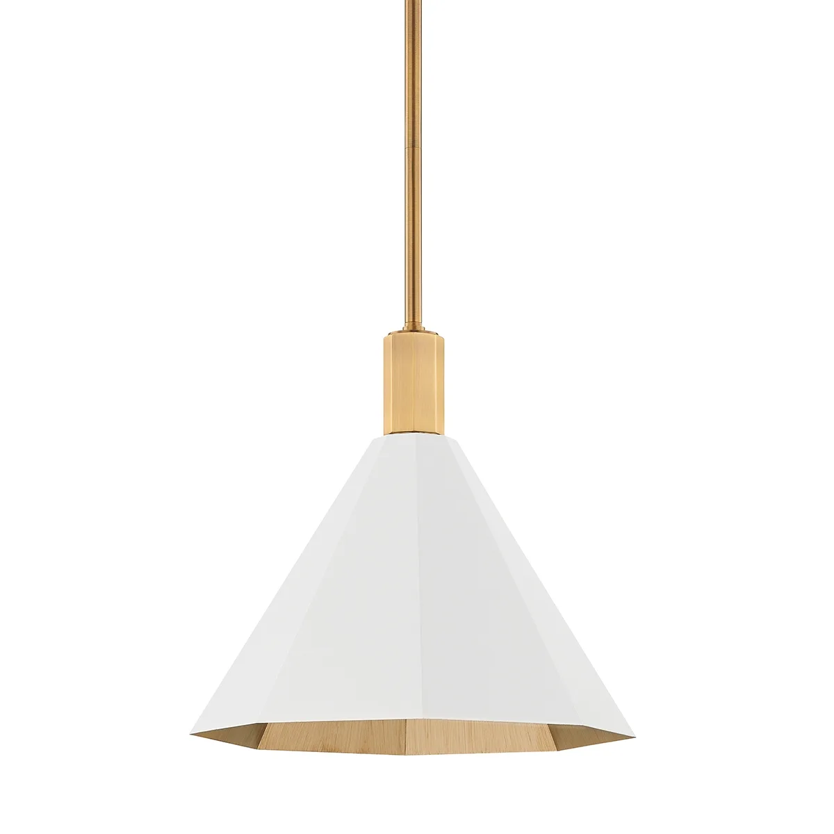 Huntley One Light Pendant in Patina Brass