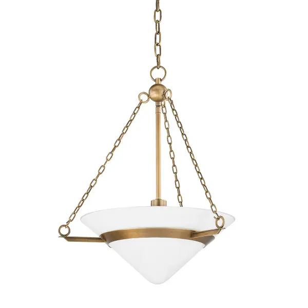Amador One Light Pendant in Patina Brass