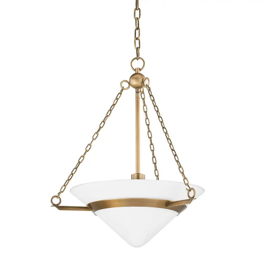 Amador One Light Pendant in Patina Brass