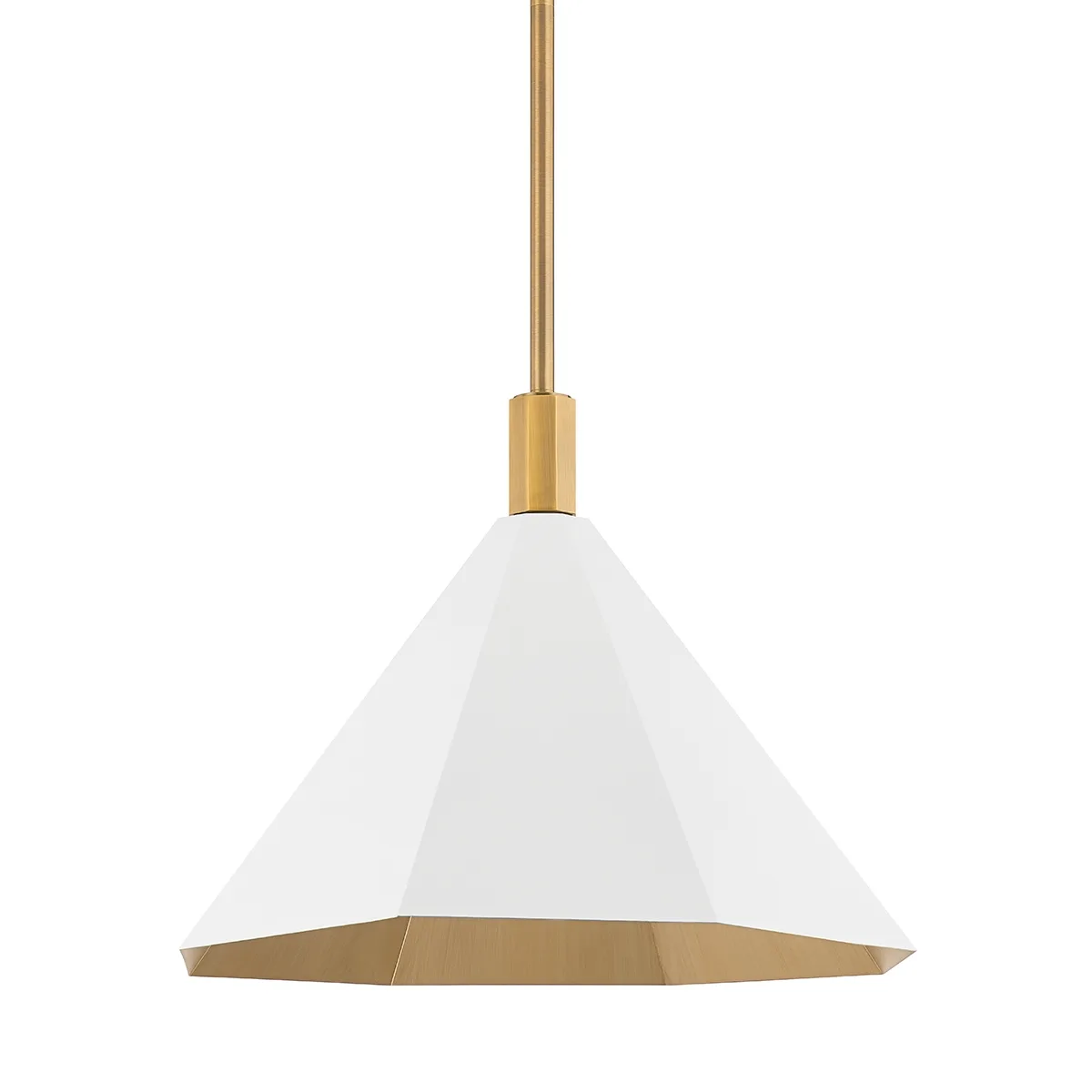 Huntley One Light Pendant in Patina Brass