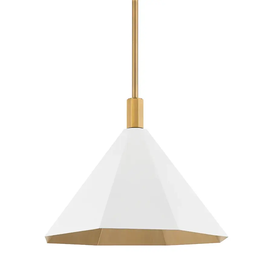 Huntley One Light Pendant in Patina Brass
