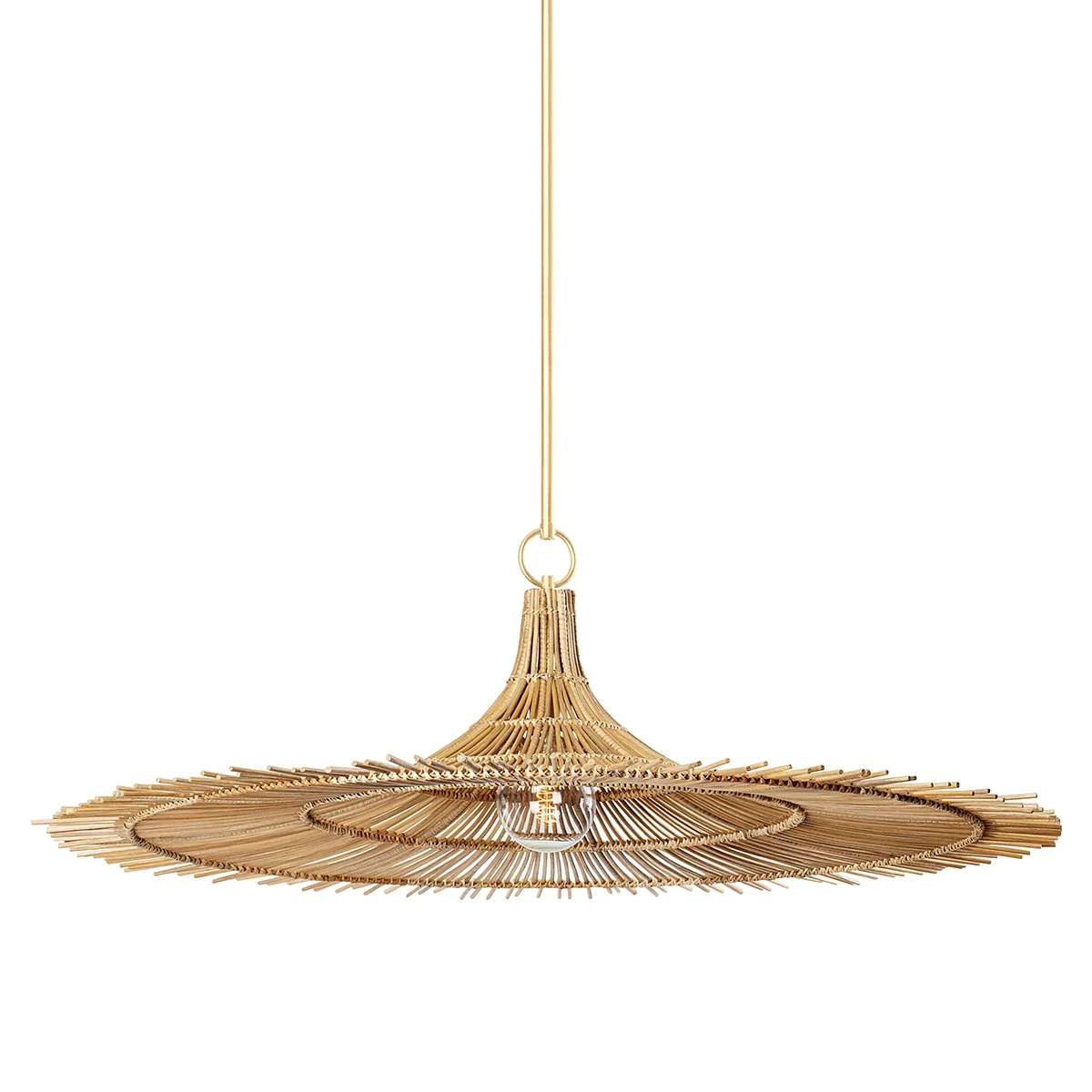 Costa Mesa One Light Pendant in Vintage Gold Leaf