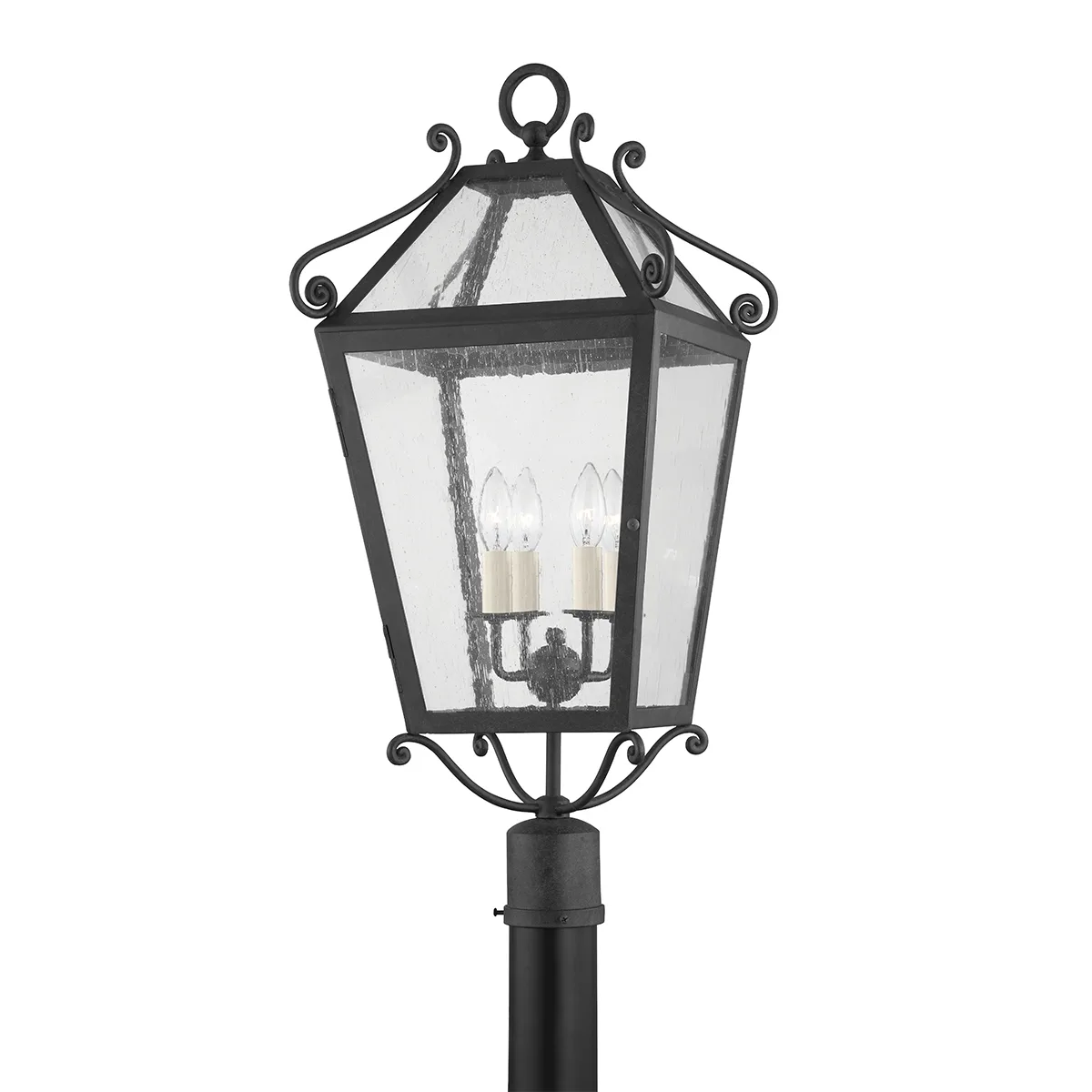 Santa Barbara County Four Light Pendant in French Iron