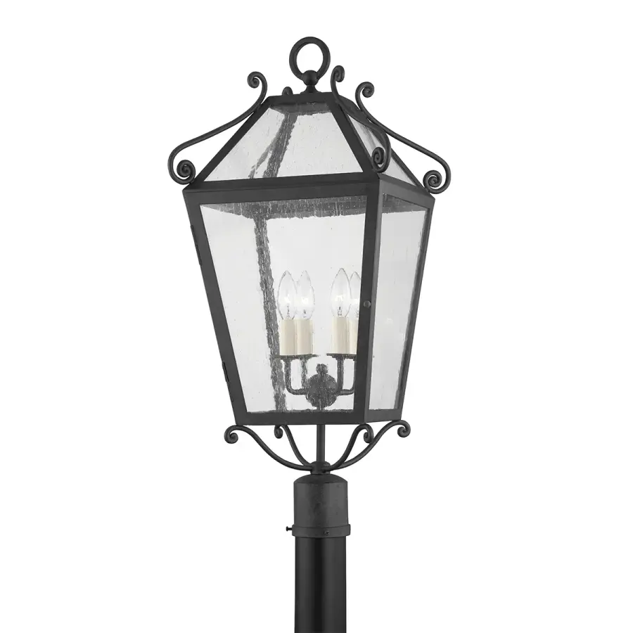 Santa Barbara County Four Light Pendant in French Iron
