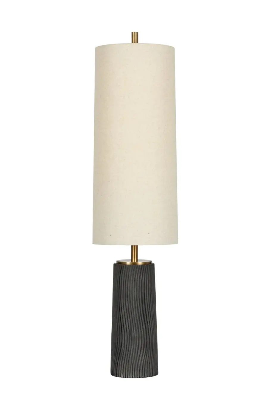 Thane Three Light Floor Lamp in Patina Brass