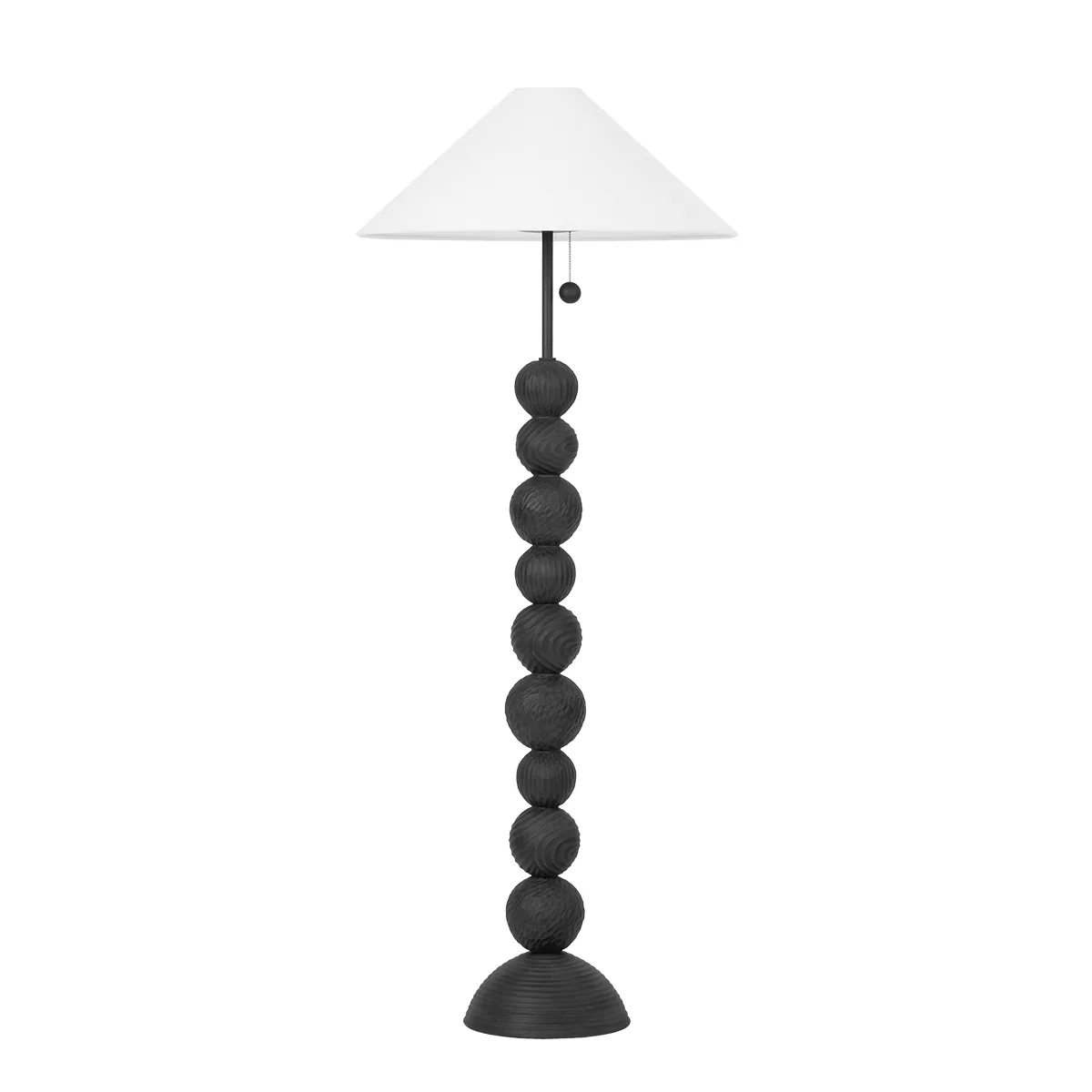 Miela Two Light Floor Lamp in Forged Iron