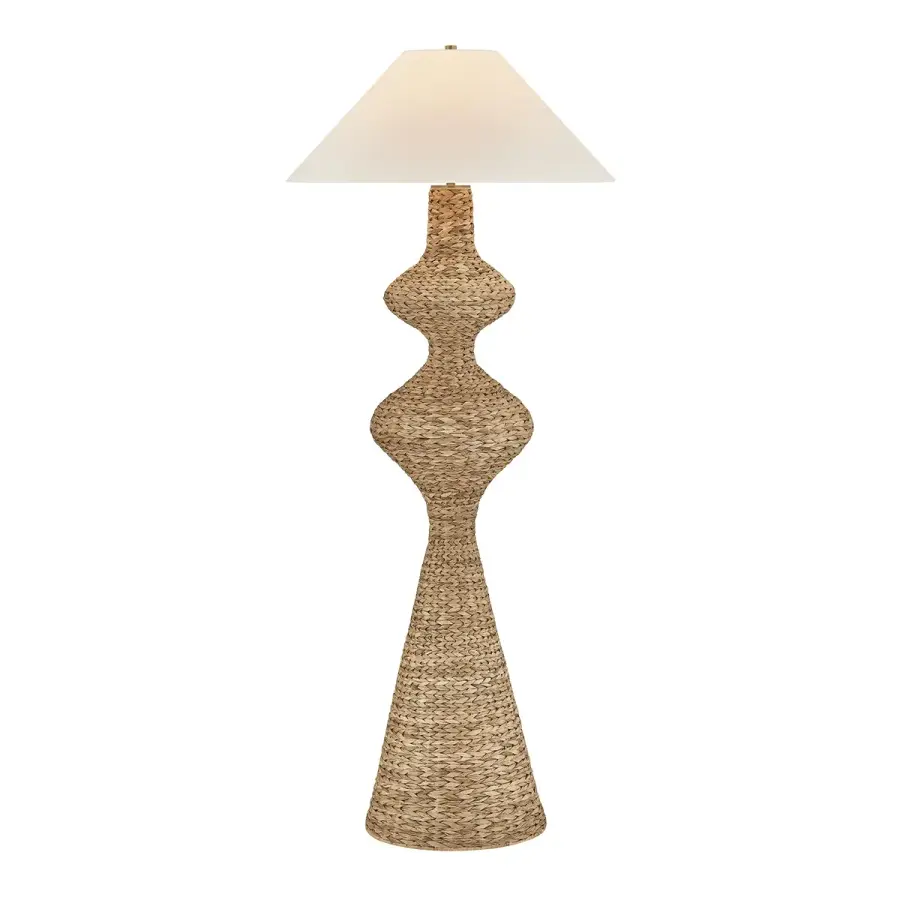 Walter One Light Floor Lamp in Patina Brass
