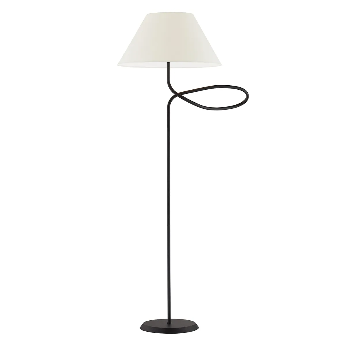 Alameda One Light Floor Lamp in Forged Iron