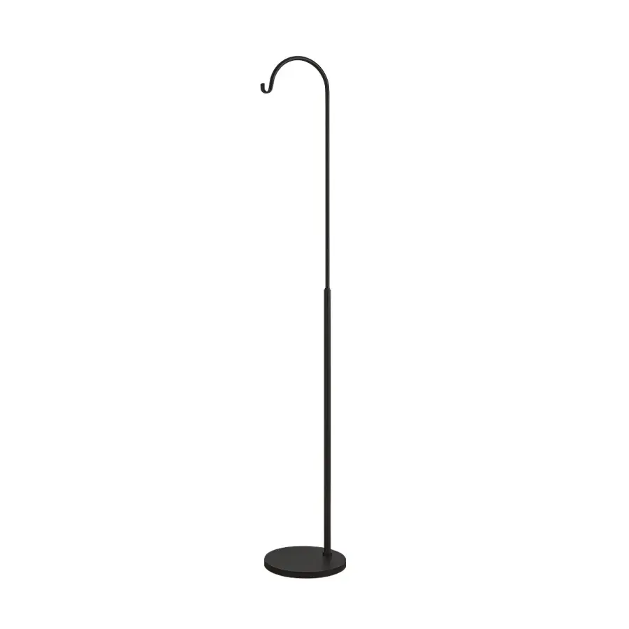 Maltby One Light Floor Lamp in Textured Black