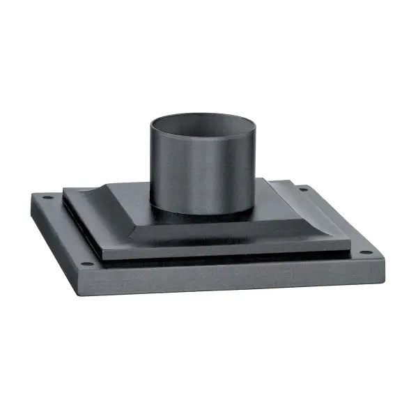Exterior Accessory Pier Mount in Weathered Zinc