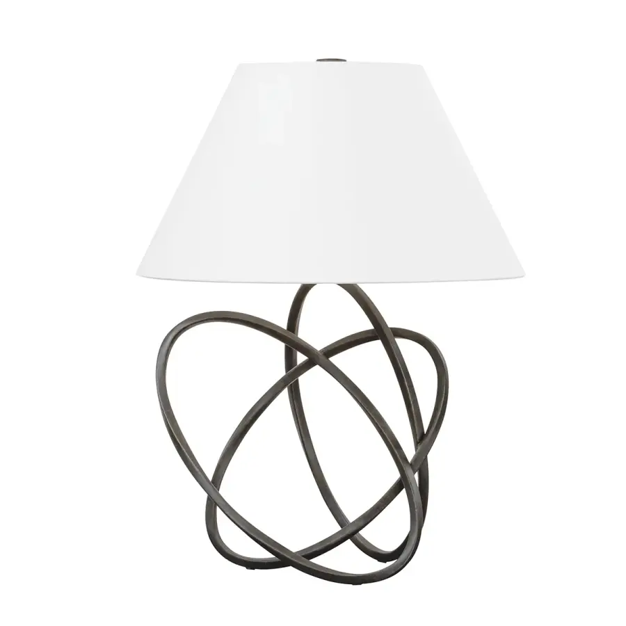 Fortuna One Light Table Lamp in French Iron