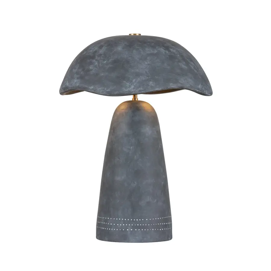 Soloma LED Table Lamp in Patina Brass