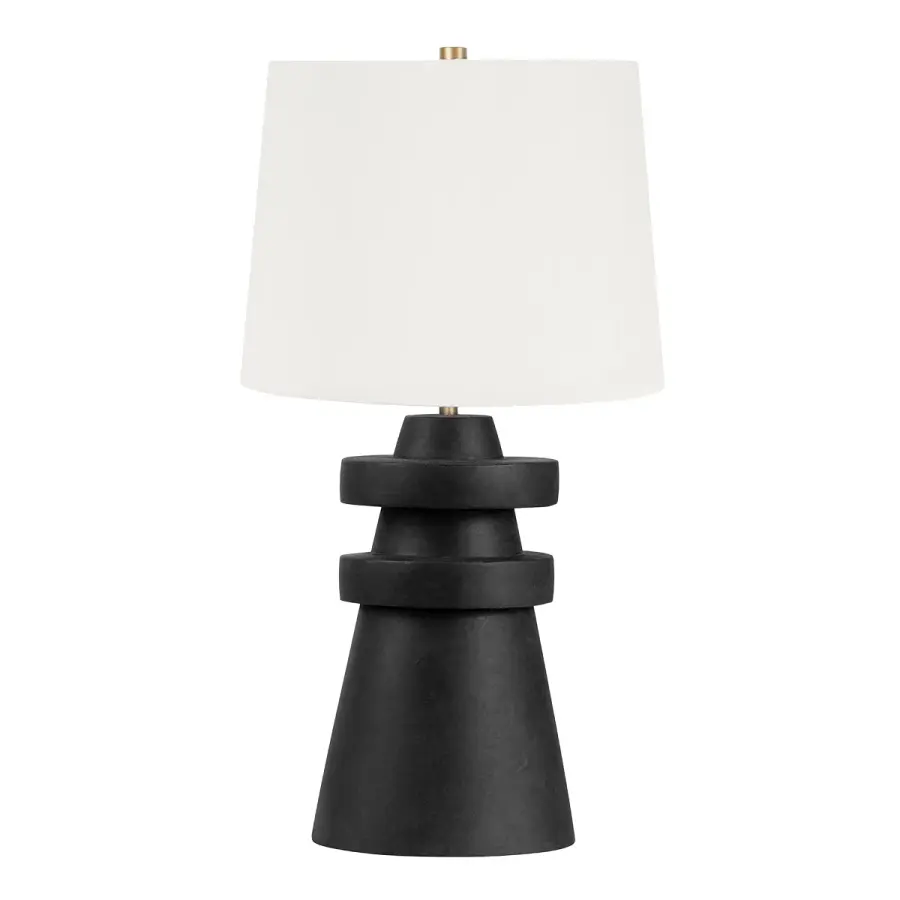 Grover One Light Table Lamp in Patina Brass