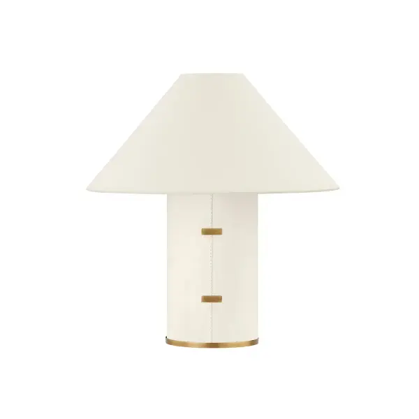 Bond One Light Table Lamp in Patina Brass