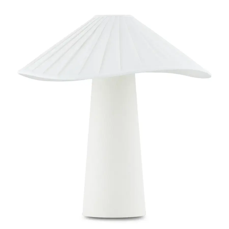 Chanterelle Table Lamp in Patina Brass