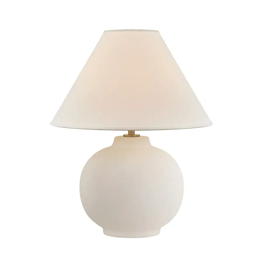 Schubert One Light Table Lamp in Patina Brass