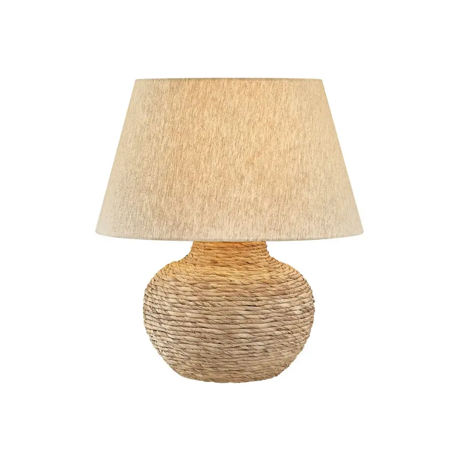 Malik One Light Table Lamp in Patina Brass