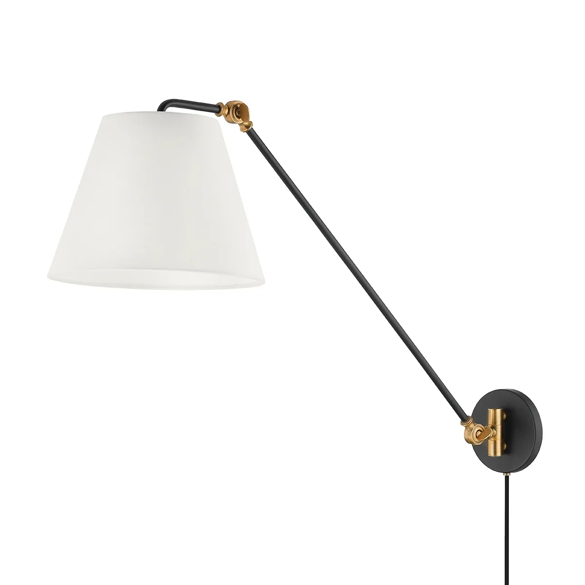 Navin One Light Wall Sconce in Patina Brass