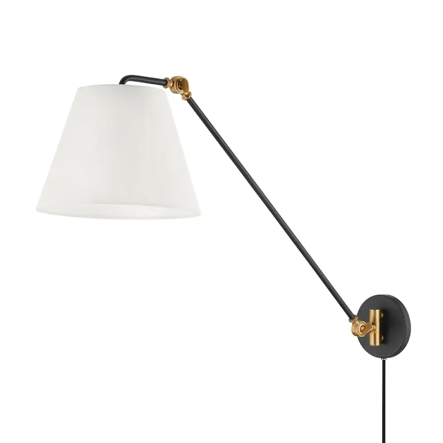 Navin One Light Wall Sconce in Patina Brass