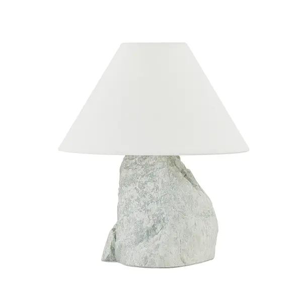 Carver One Light Table Lamp in Patina Brass